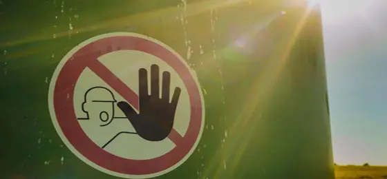 cette image montre un icone "don't touch"