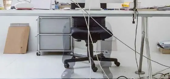 Une place de travail. © Valérie Chételat