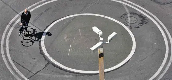 Überwachungskameras in Genf, 2007. / Keystone, Salvatore Di Nolfi