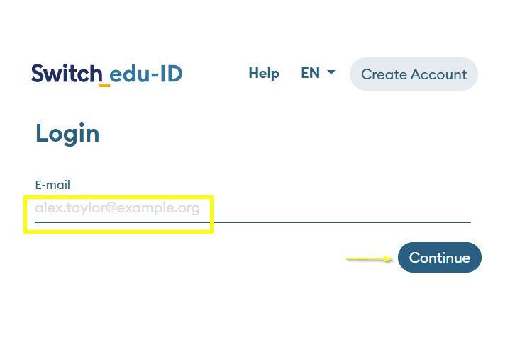 SWITCH Login edu-ID