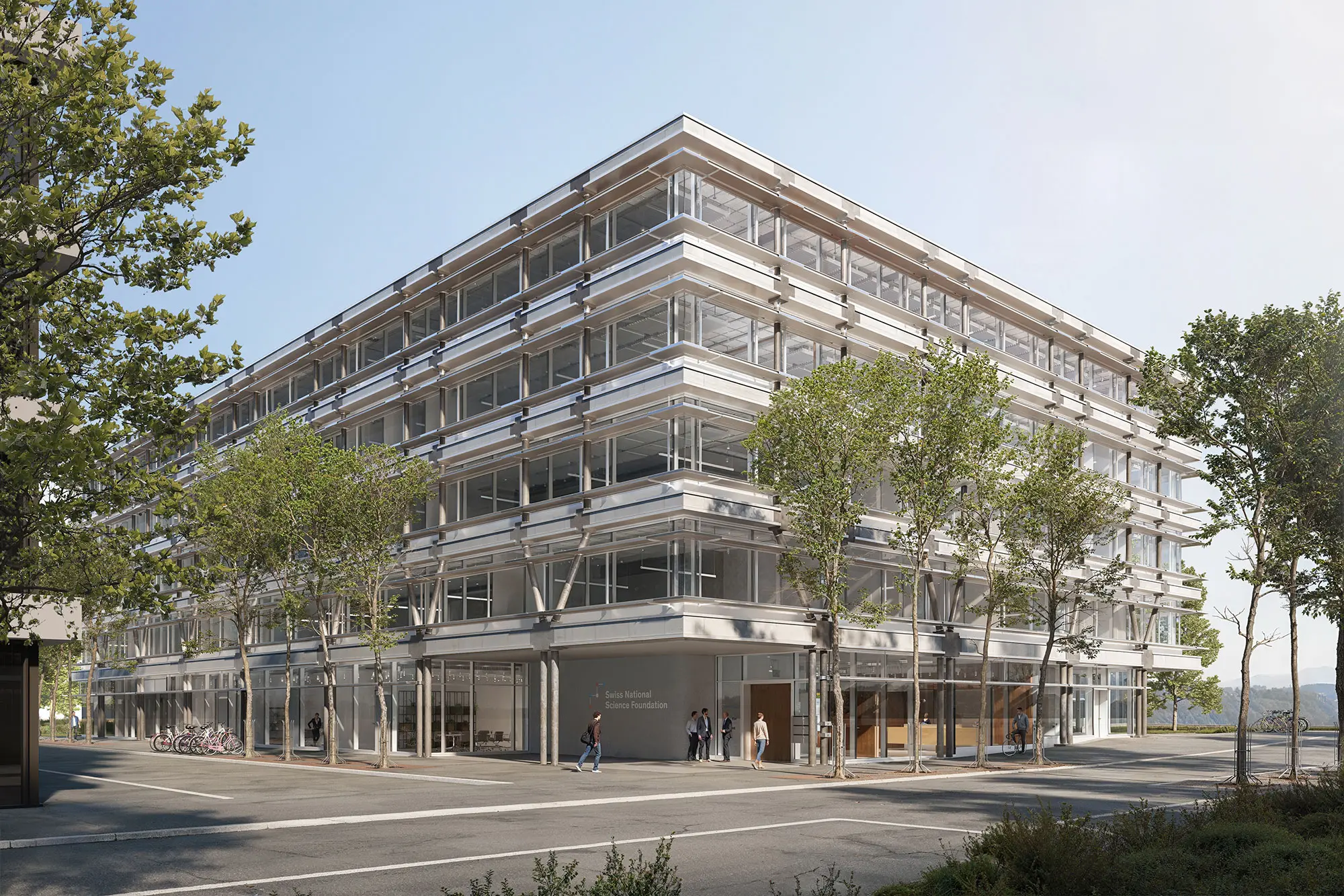 Visualisierung der neuen SNF-Geschäftsstelle in der Berner WankdorfCity