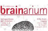 Cette image montre l’affiche de l’exposition brainarium avec le dessin d’un cerveau humain. © brainarium