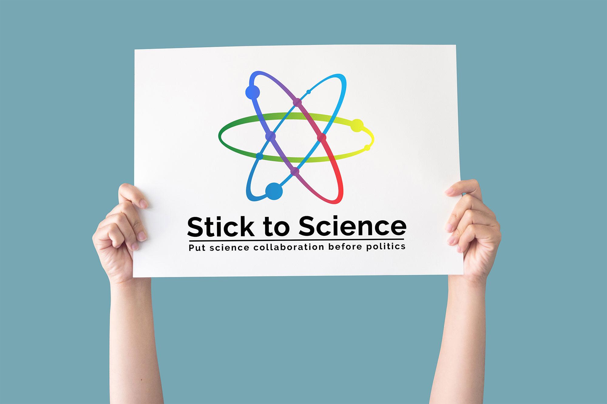 Logo "Stick to Science"