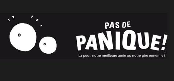 This picture shows the logo of the "Pas de panique!" exhibition. © UNIGE